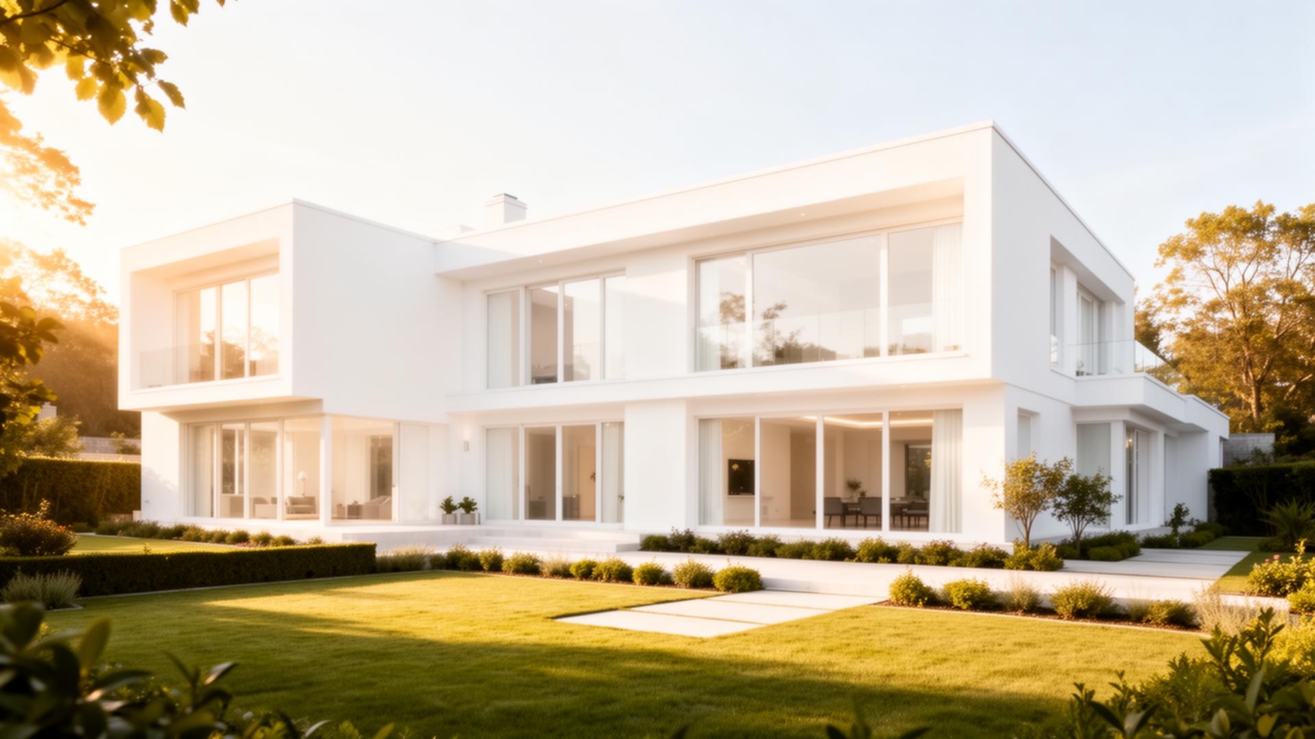 Modern white home